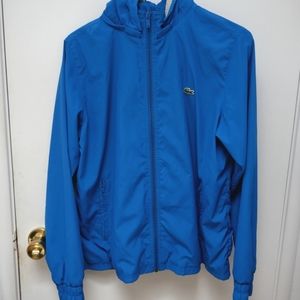 Blue Lacoste Lined Windbreaker
